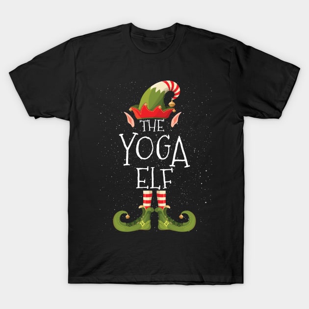 YOGA Elf Family Matching Christmas Group Funny Gift T-Shirt by heart teeshirt